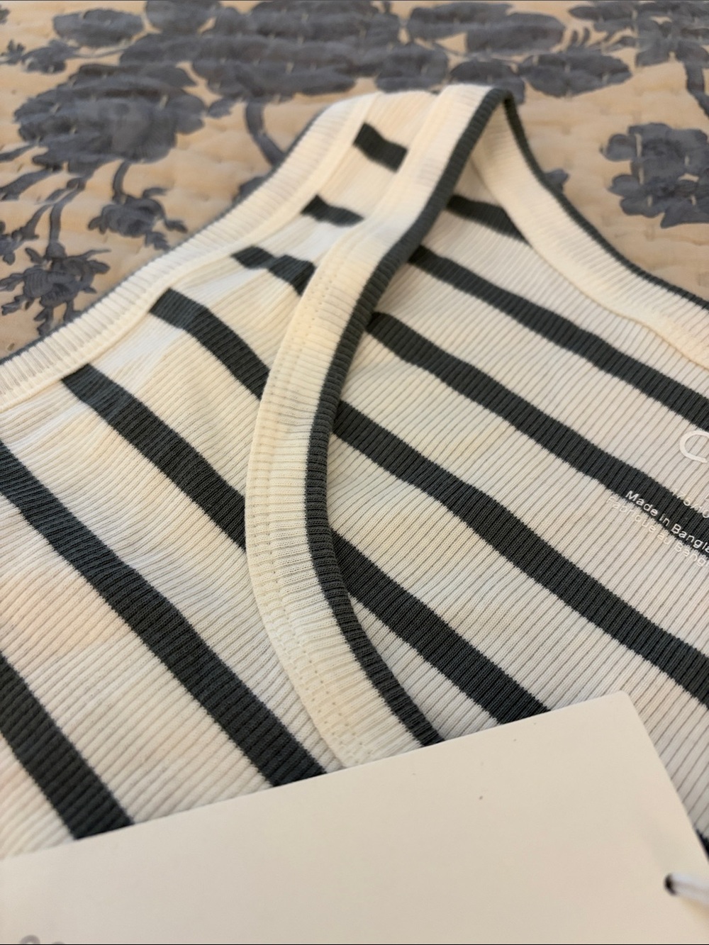 COS Striped Ribbed Tank NWT - Picture 3 of 3